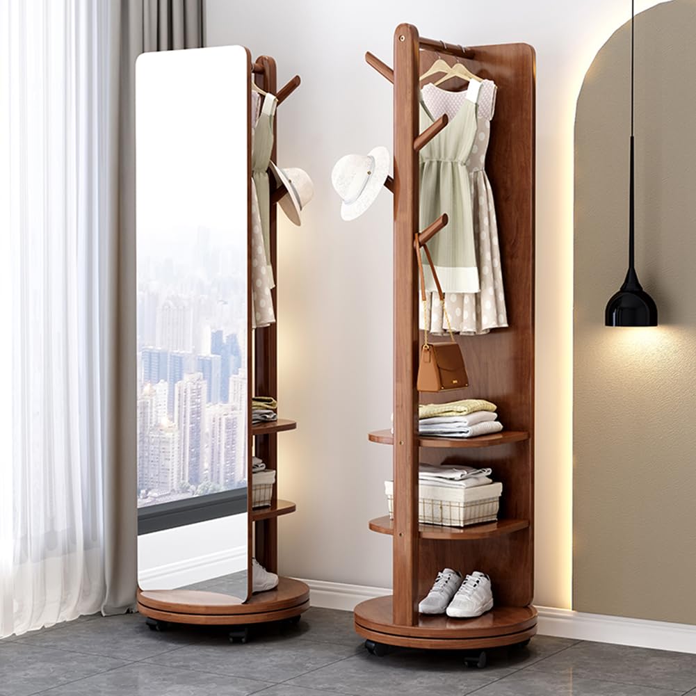 Amazon.co.jp: MIMIER 姿見鏡 ハンガーラック付 ミラー 鏡 全身 姿見